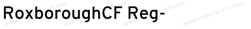 RoxboroughCF Reg字体转换